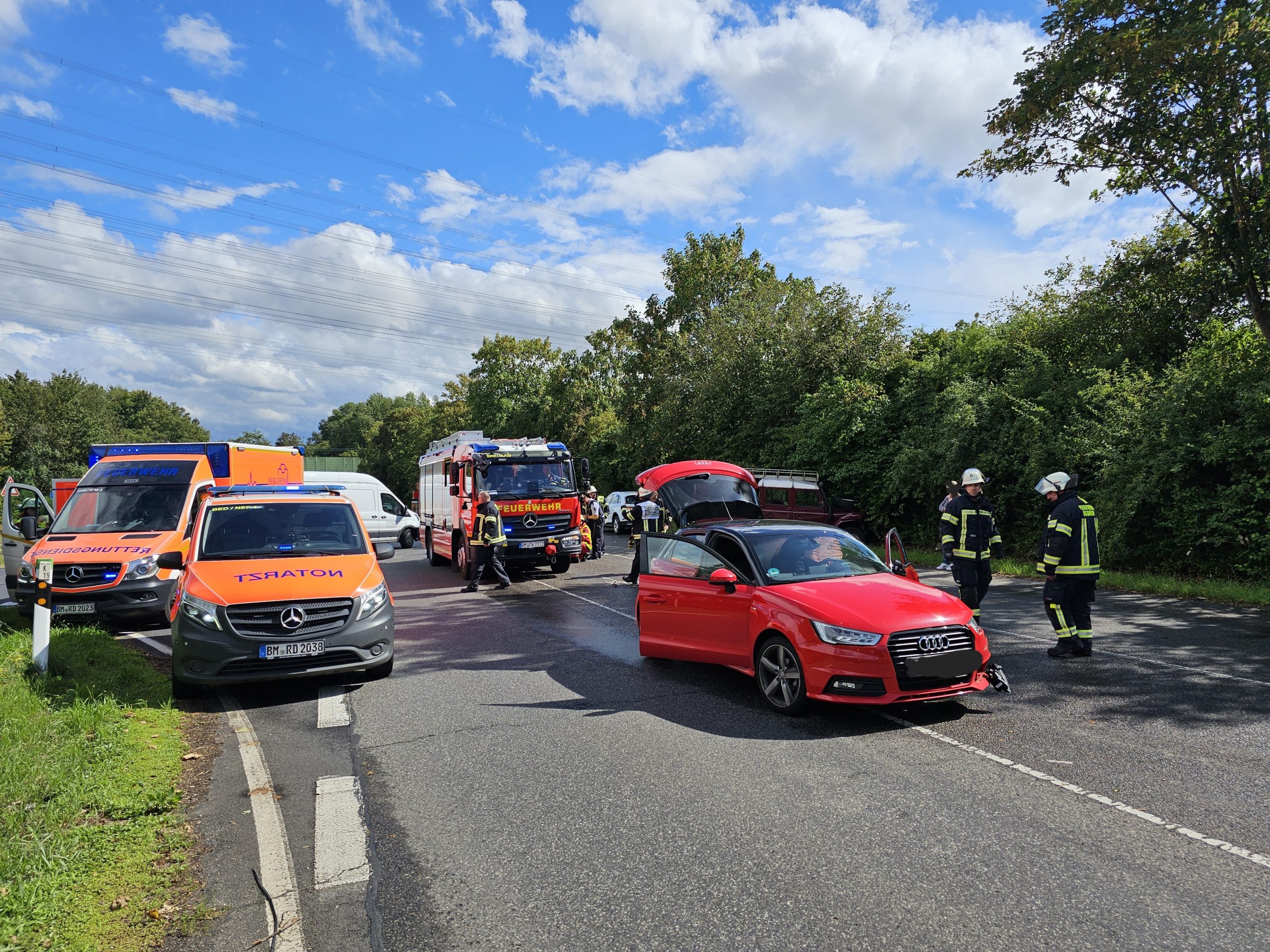 Bergheim: Zwei Verletzte nach Verkehrsunfall