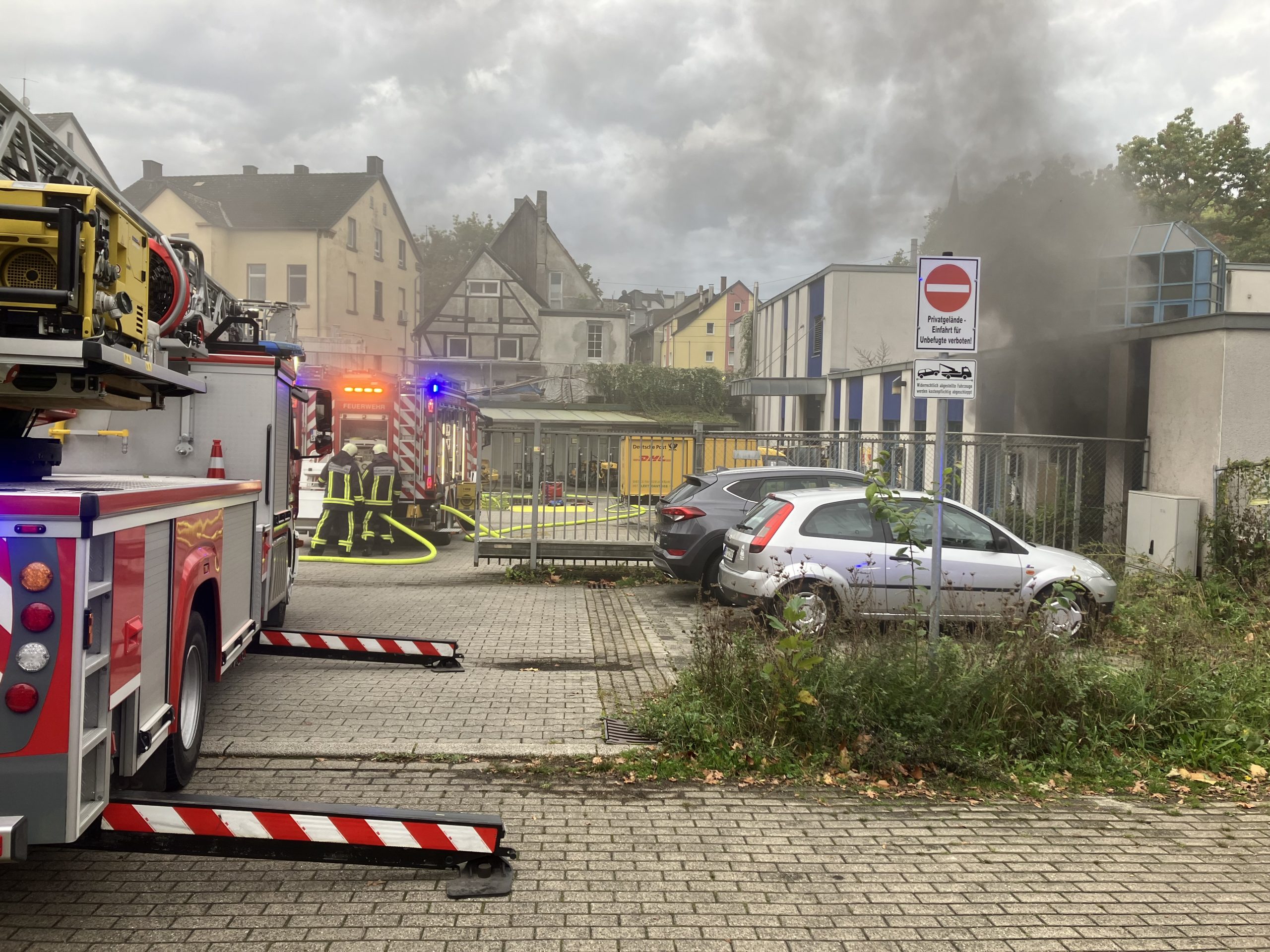 Bochum: Brand im Postgebäude